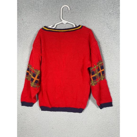 Vintage Mickey & Co Youth Cardigan Front Button Knit Sweater Mickey And Minnie - Picture 2 of 13